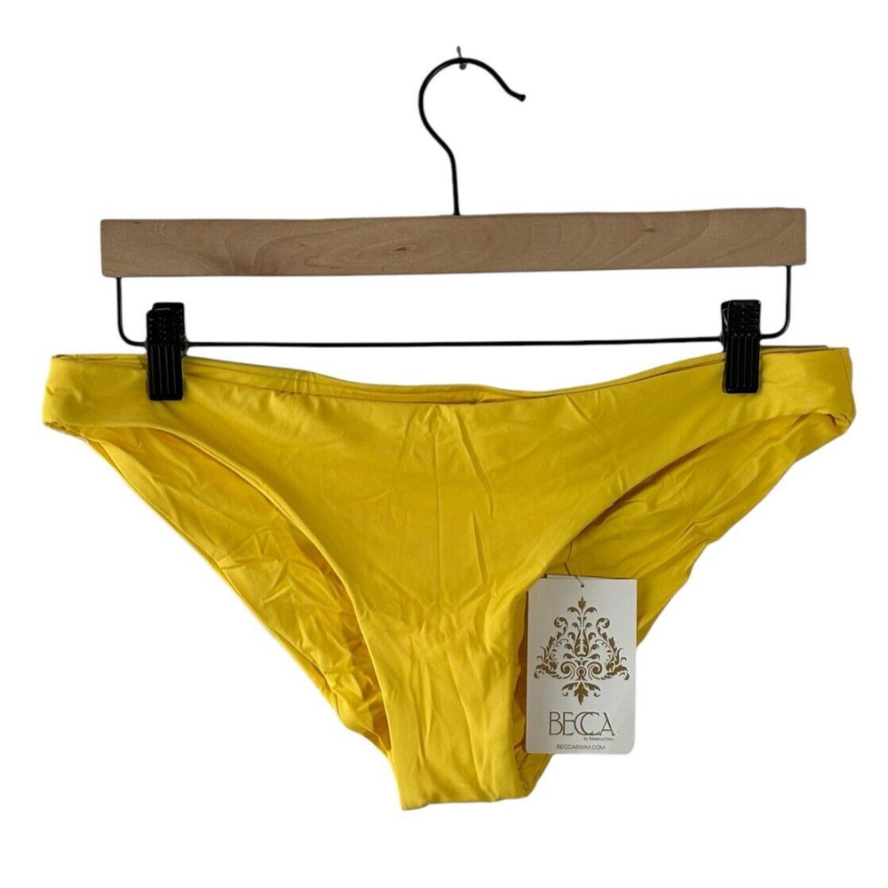 Becca Size L Yellow Hipster Bikini Bottom - New